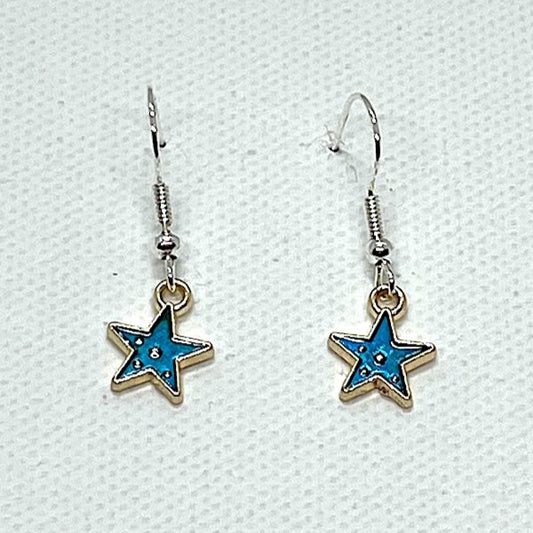 E2417 Small Gold & Blue Star