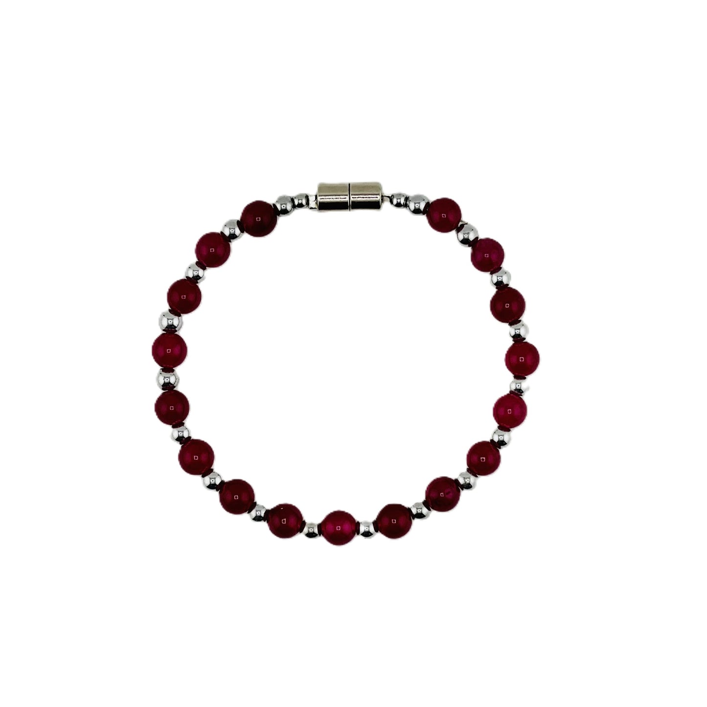 B019 Dark Pink Jade (Dyed)