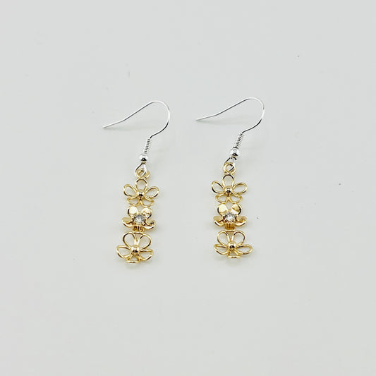 E2519 Gold Flowers
