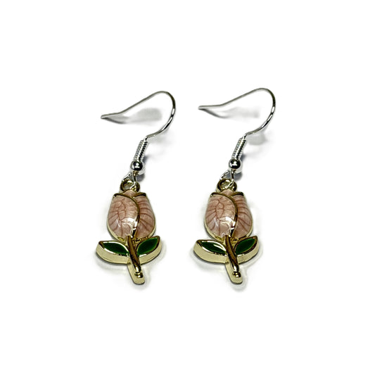 E2623 Pink Enamel Tulip