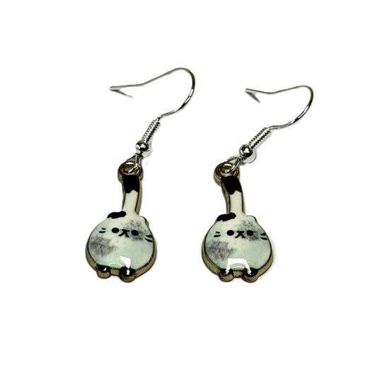 E2626 Blue/Grey Enamel Cat