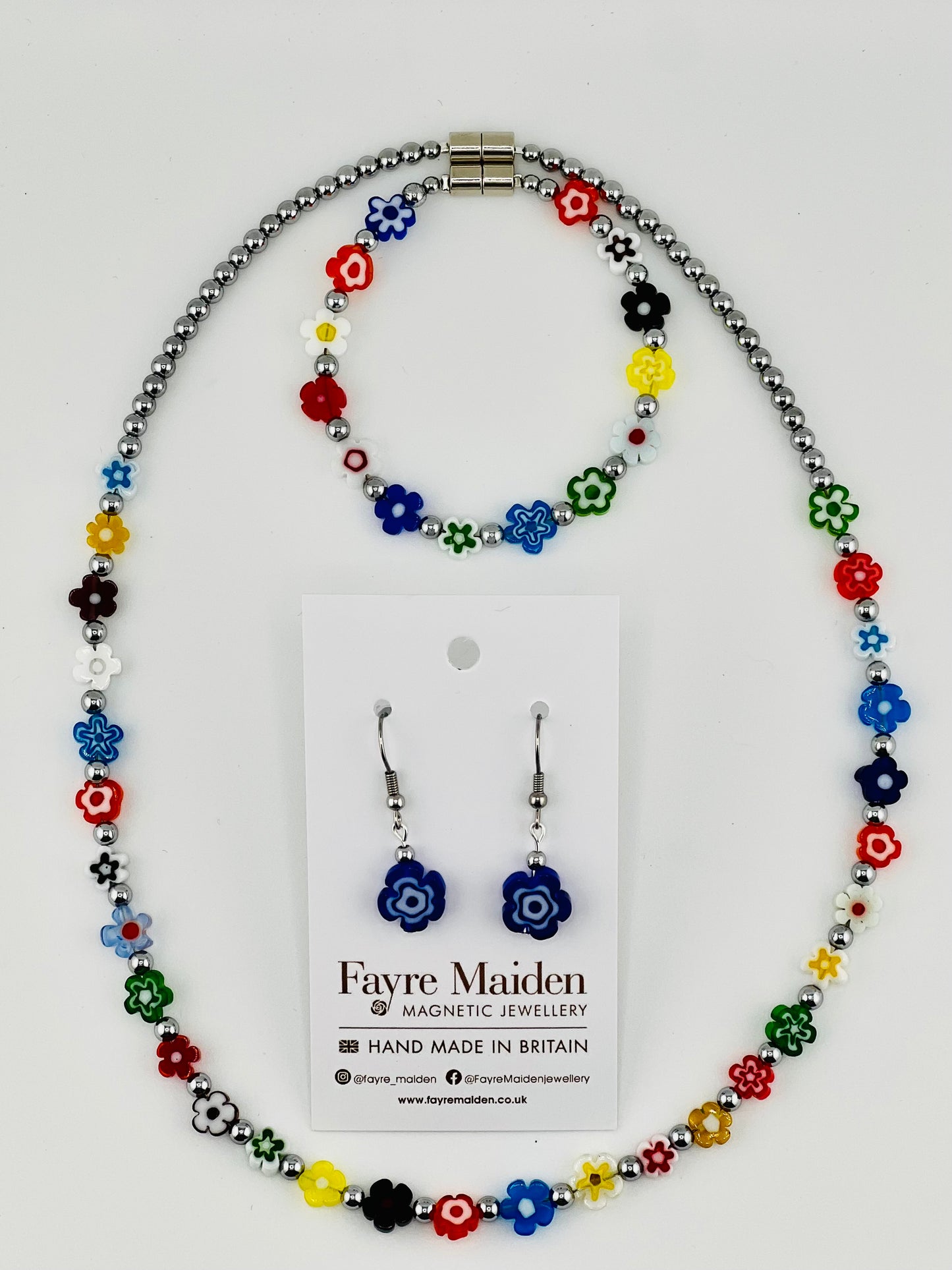 S1315 Multicolour Millefiori Flowers